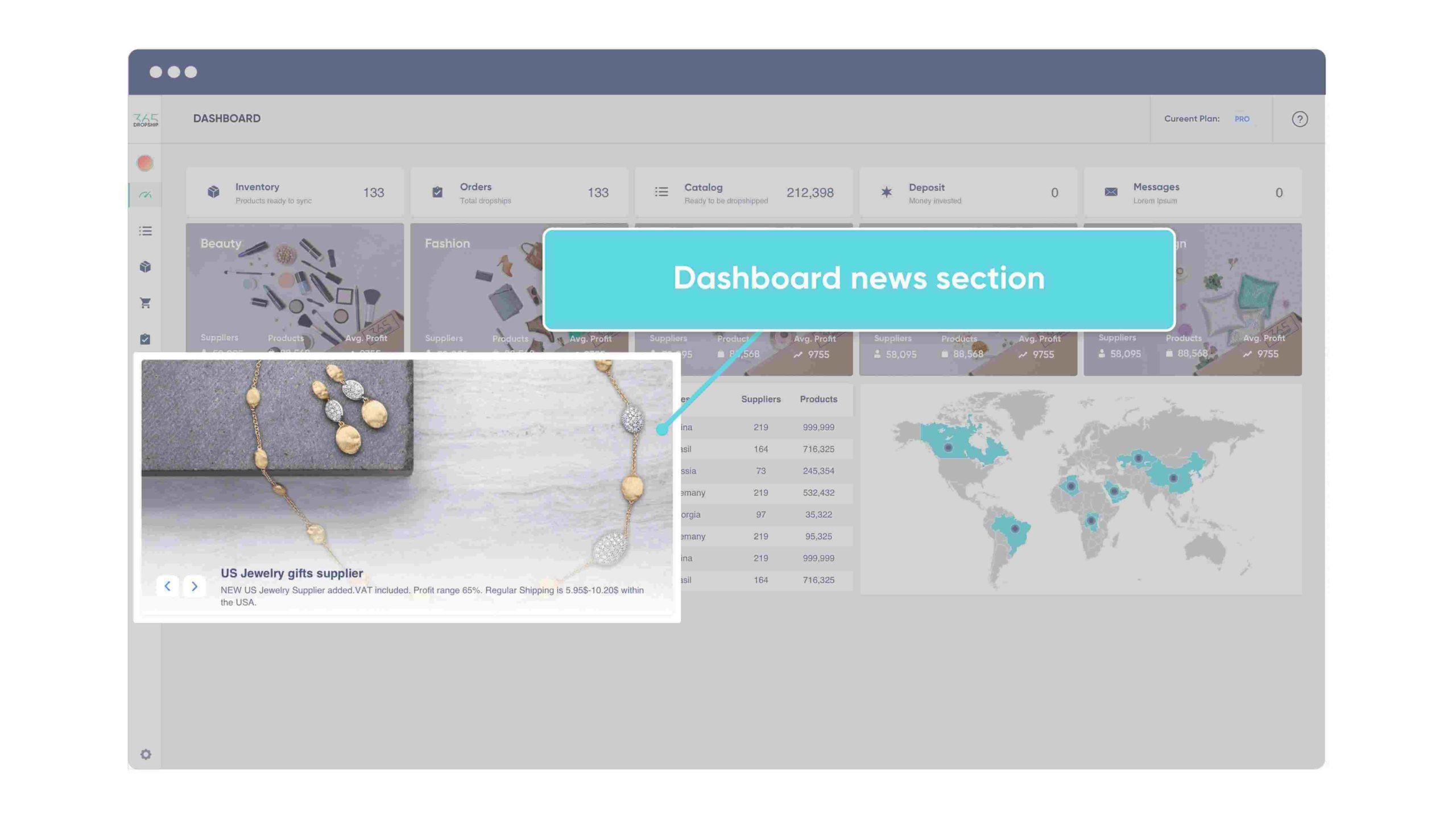 dropship dashboard