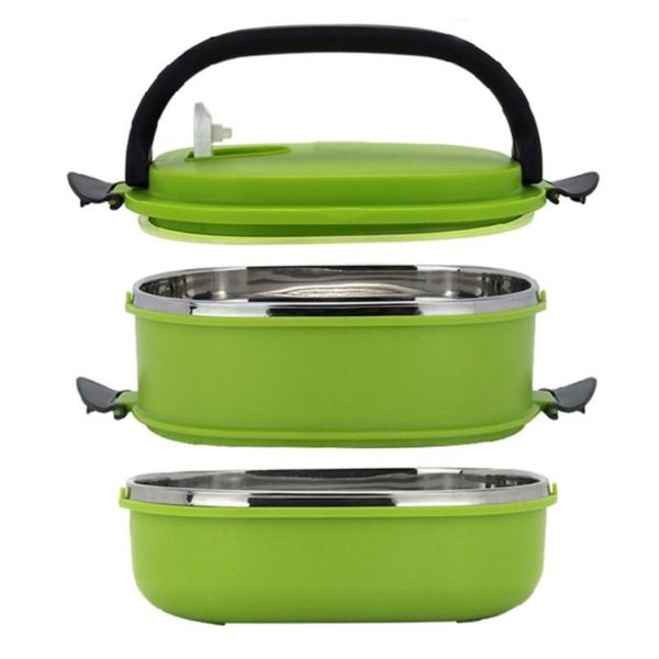 1pc Stainless Steel Insulated Soup Cup, Double Layer Insulation Lunch Box  For Office School