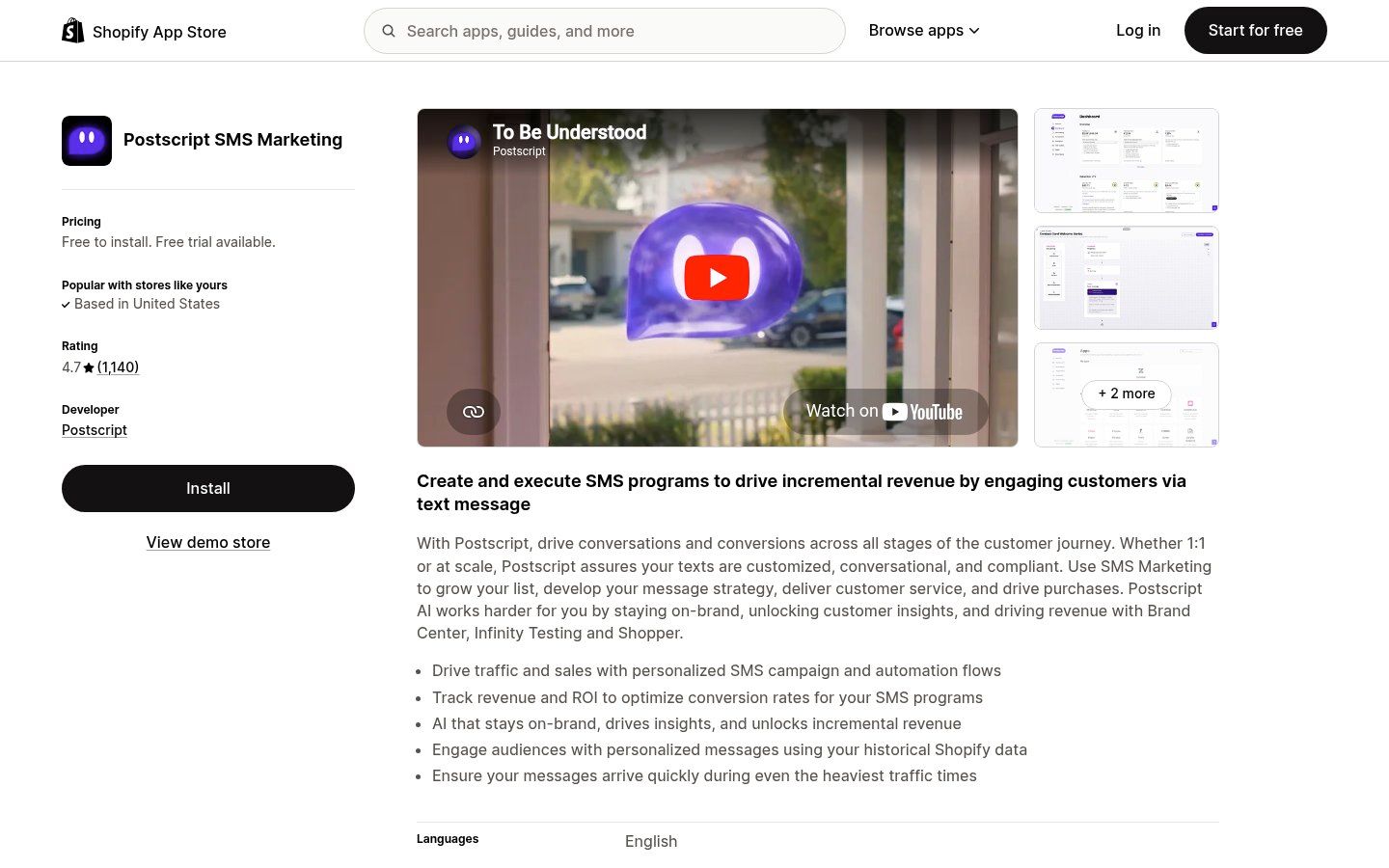 Postscript on the Shopify App Store